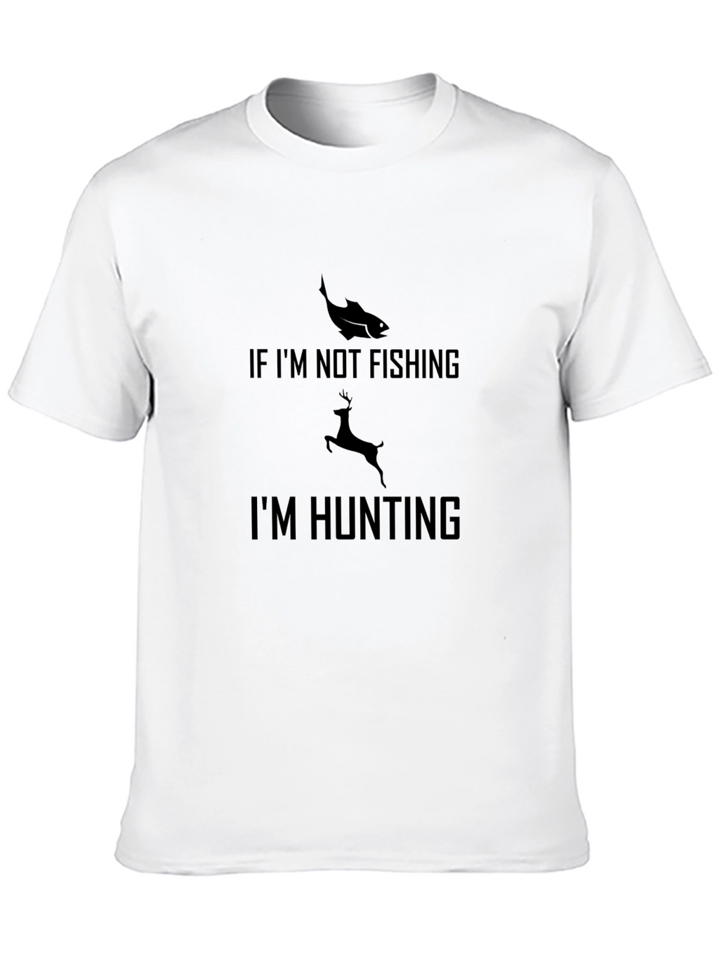 Hunting & Fishing Graphic Tee - Black