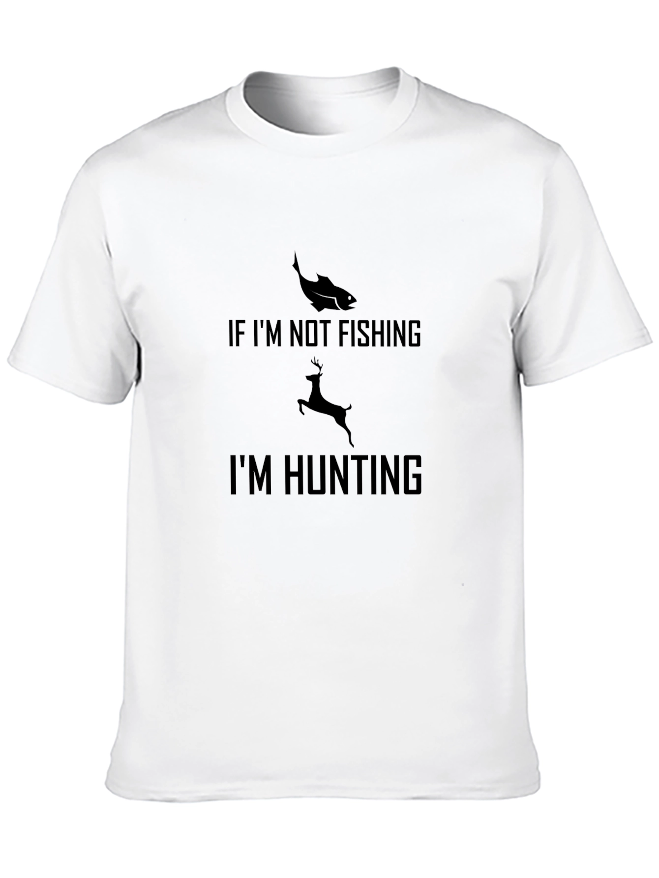 Hunting & Fishing Graphic Tee - Black
