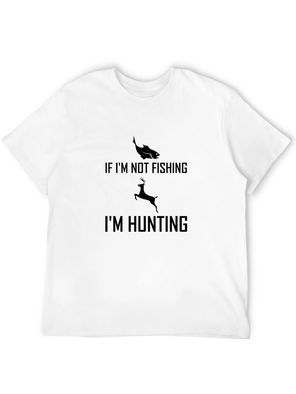 Hunting & Fishing Graphic Tee - Black