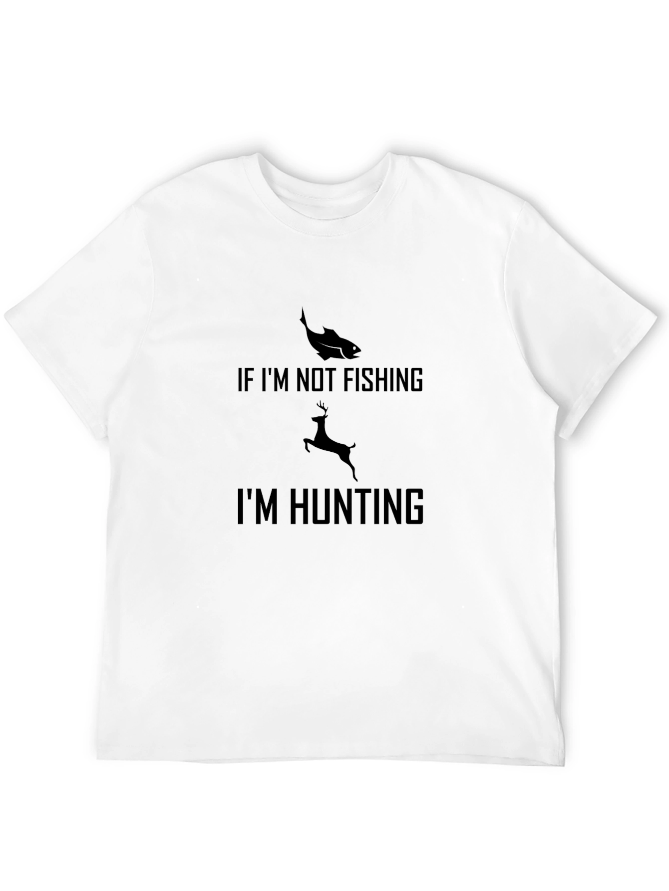 Hunting & Fishing Graphic Tee - Black