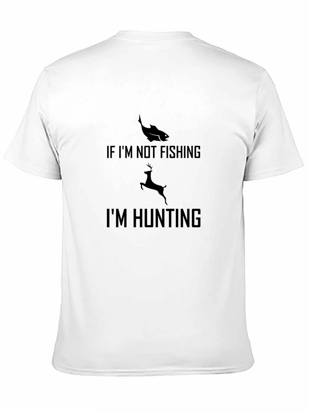 Hunting & Fishing Graphic Tee - Black