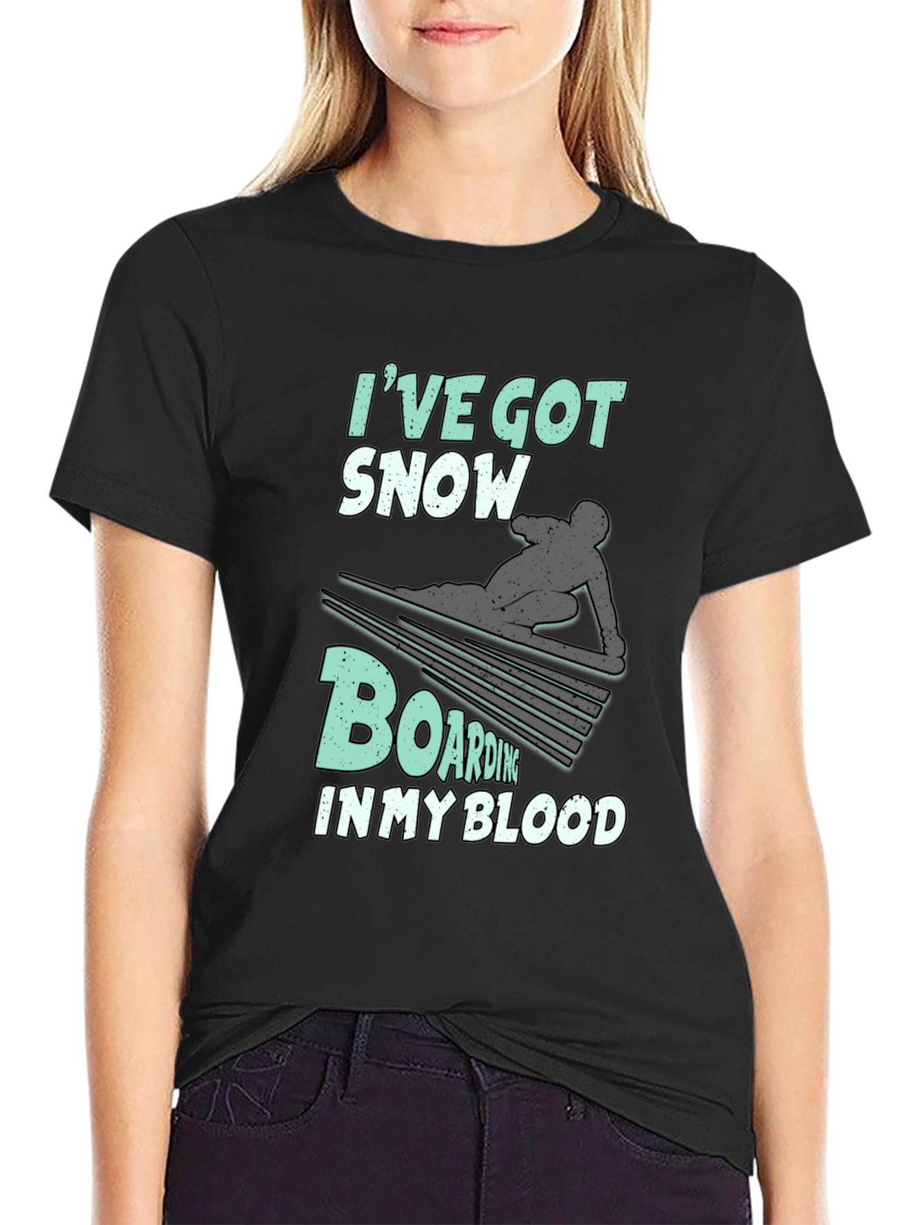 Snowboarding T-Shirt - In My Blood Graphic Tee