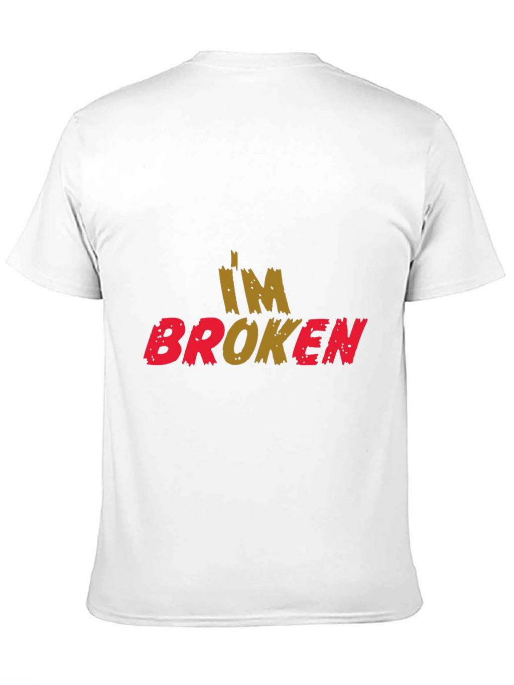 Im Broken Graphic Print Black T-Shirt