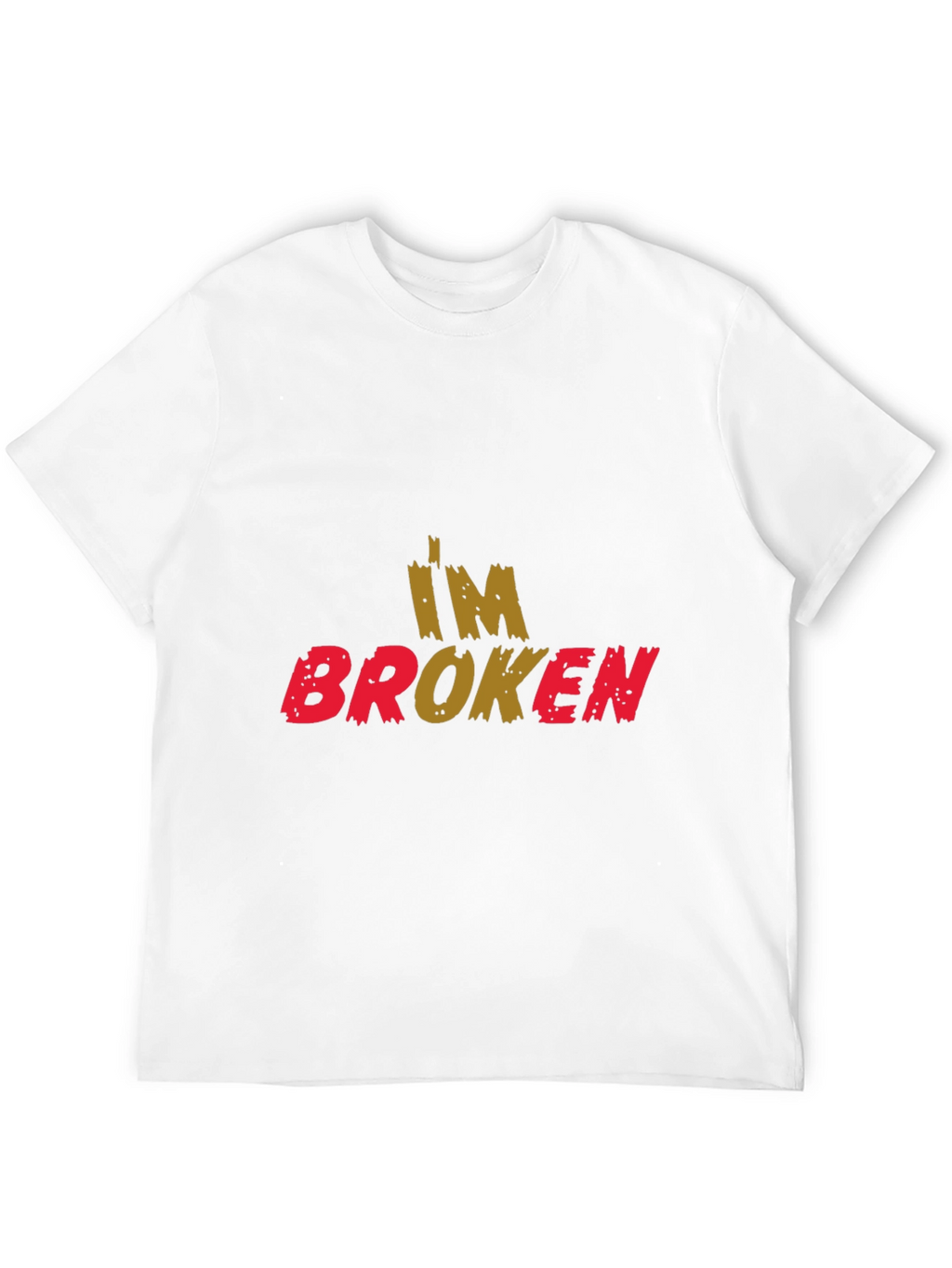 Im Broken Graphic Print Black T-Shirt