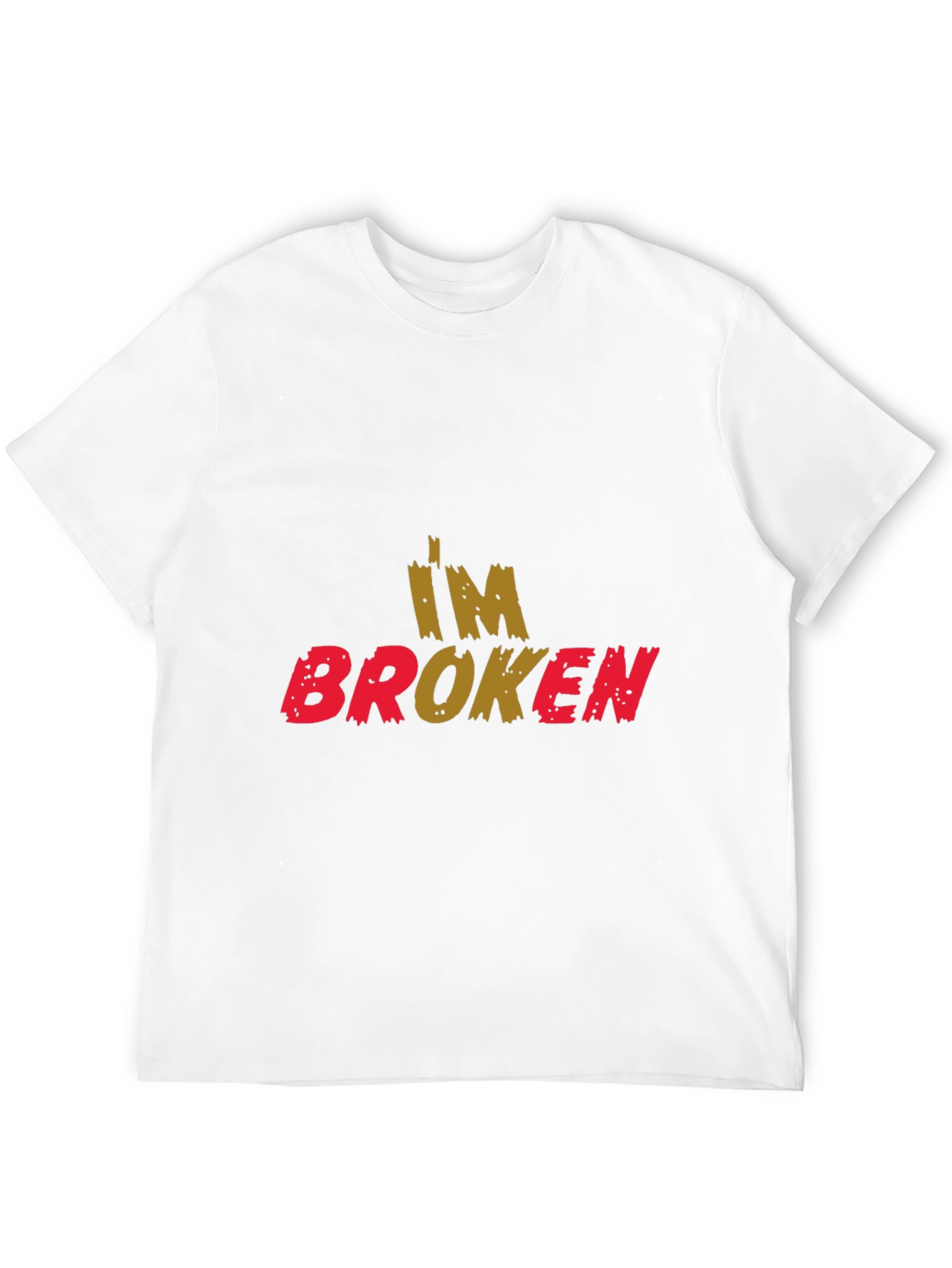 Im Broken Graphic Print Black T-Shirt