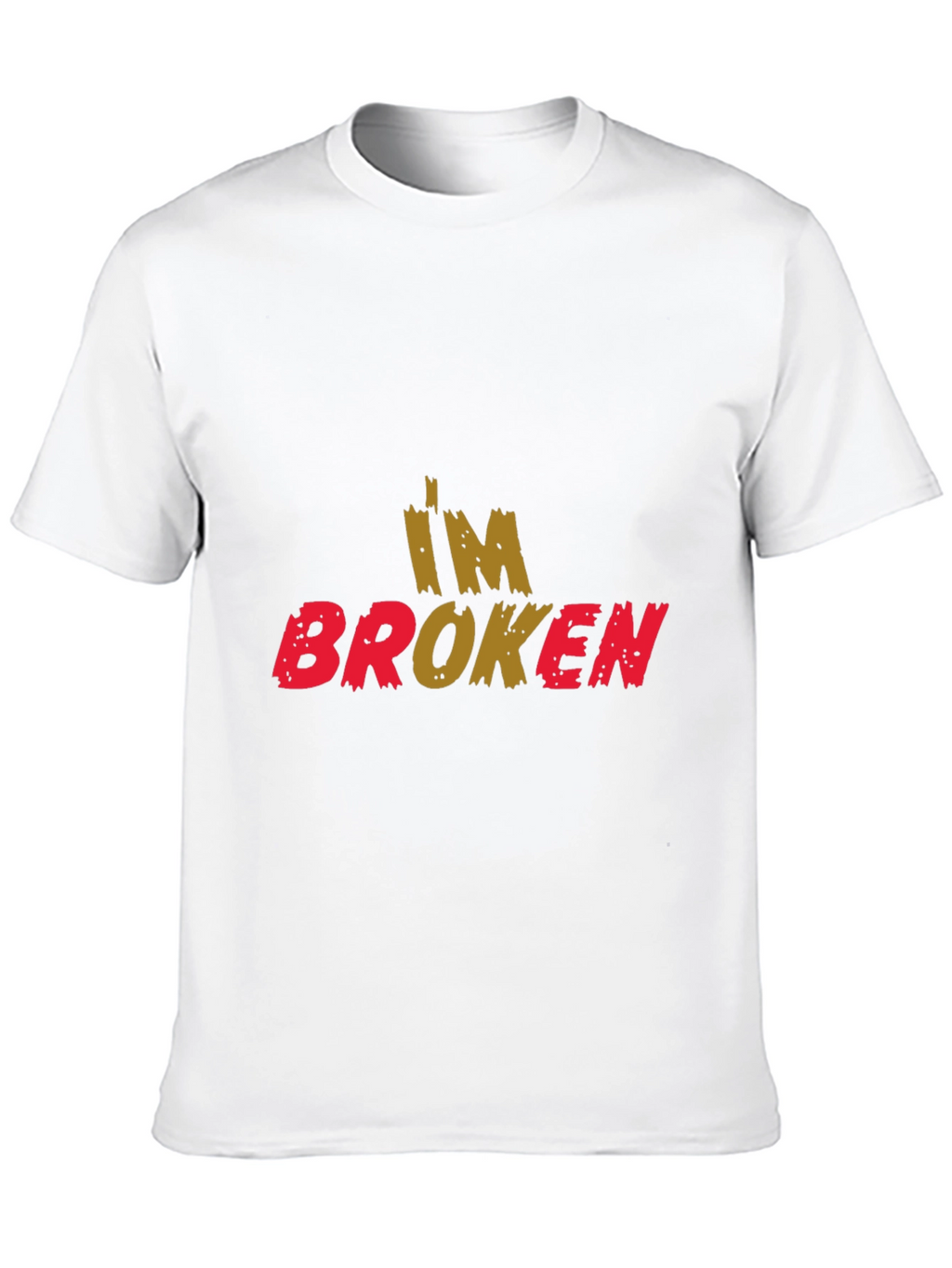 Im Broken Graphic Print Black T-Shirt