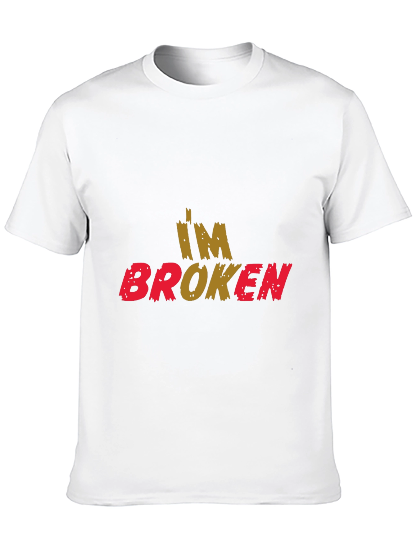 Im Broken Graphic Print Black T-Shirt