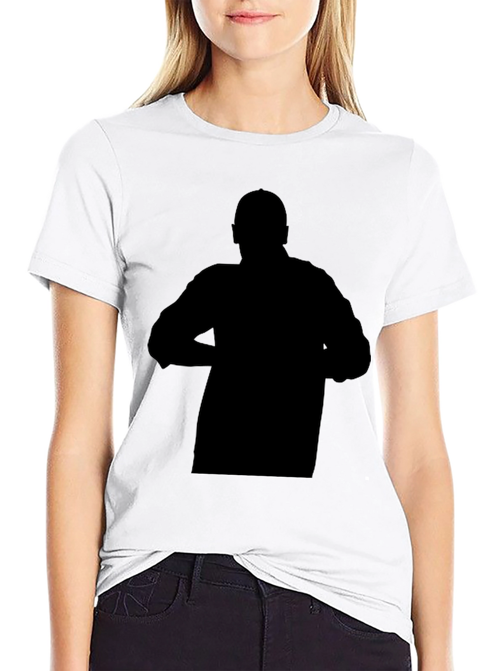 Mens Black Graphic Print Crew Neck T-Shirt