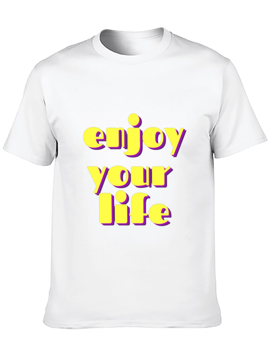 Enjoy Your Life Black Graphic Tee