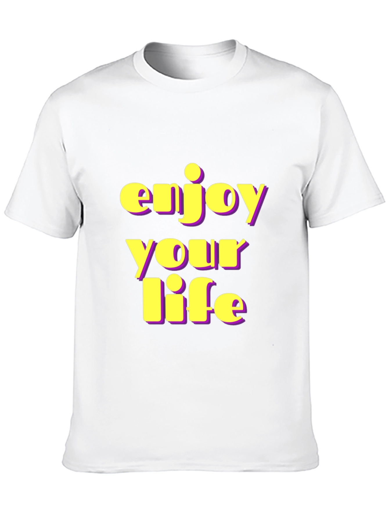 Enjoy Your Life Black Graphic Tee
