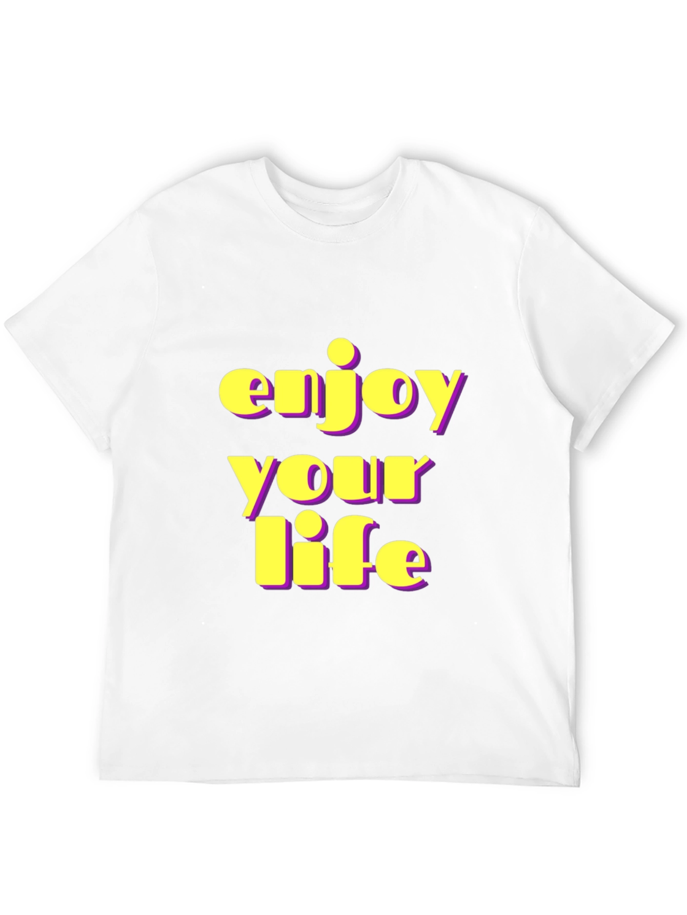 Enjoy Your Life Black Graphic Tee