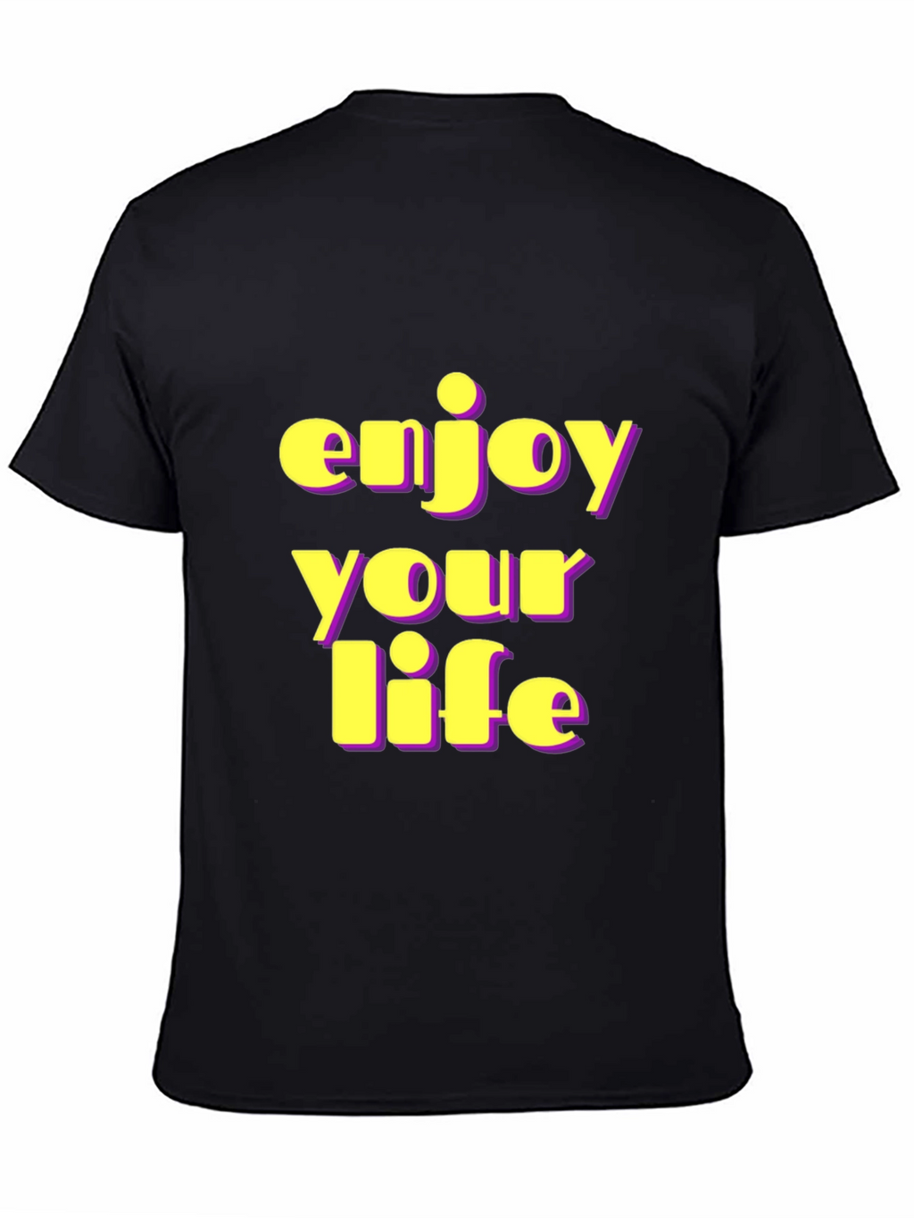 Enjoy Your Life Black Graphic Tee