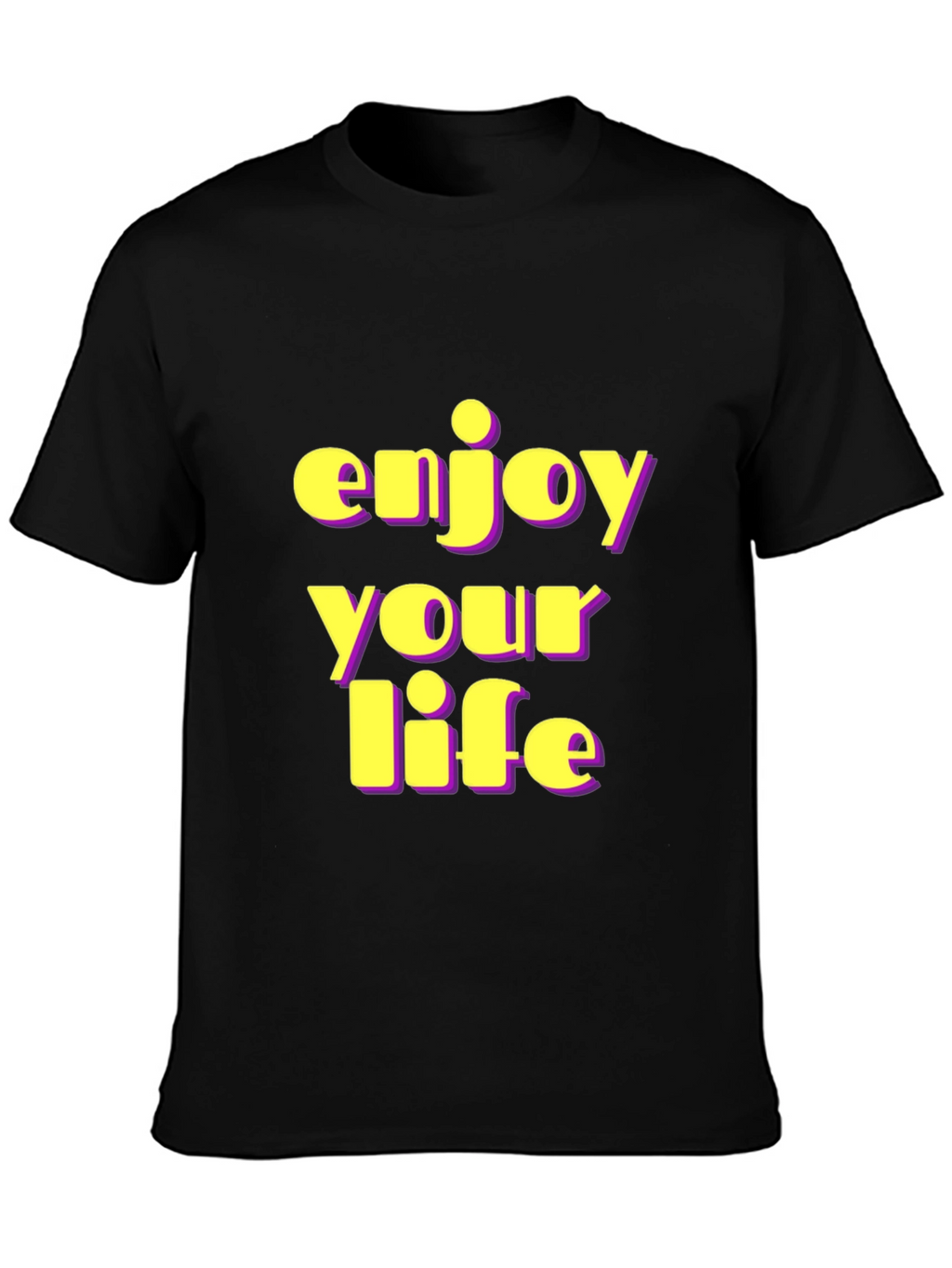 Enjoy Your Life Black Graphic Tee