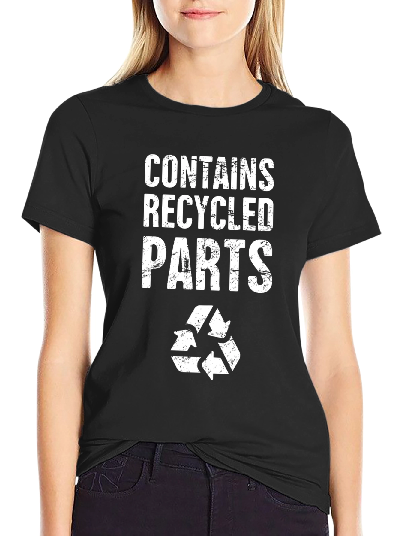 Contains Recycled Parts Graphic Tee - Eco-Friendly T-Shirt