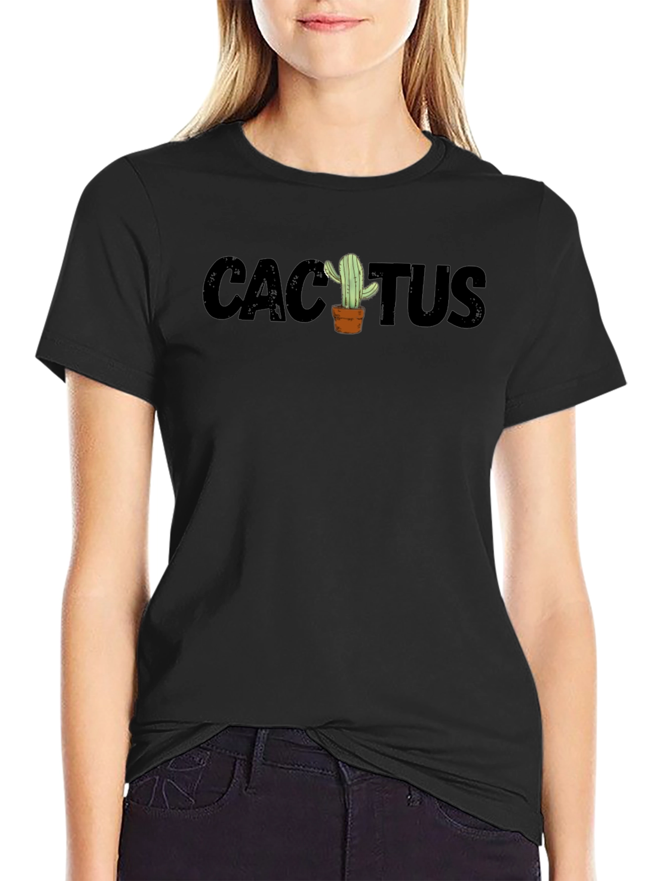 Cactus Graphic Tee - Trendy Casual Wear