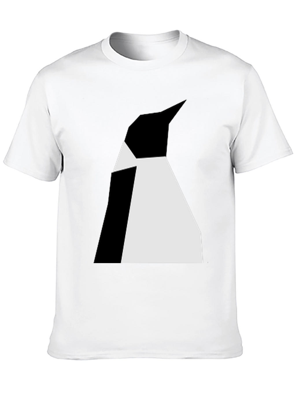 Abstract Penguin Graphic Tee - Black Unisex T-Shirt