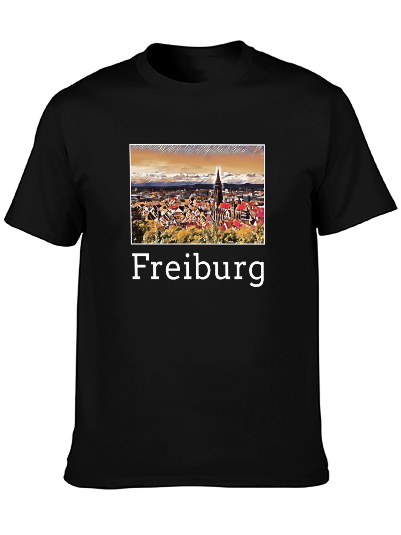Freiburg T-Shirt - Cityscape Graphic Tee