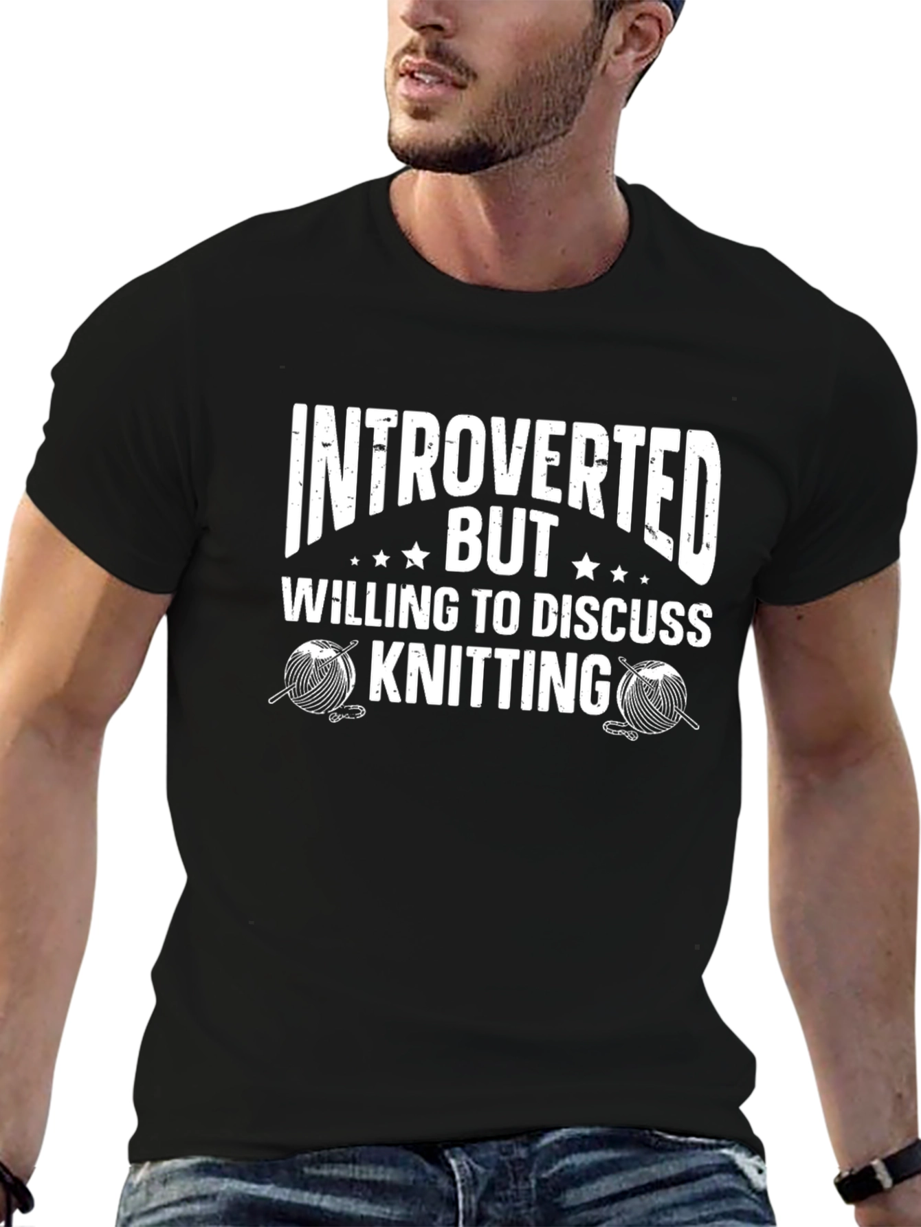 Introverted Knitting Enthusiast Tee - Perfect Hobby Apparel