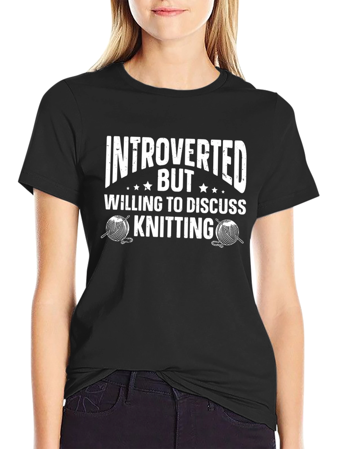 Introverted Knitting Enthusiast Tee - Perfect Hobby Apparel