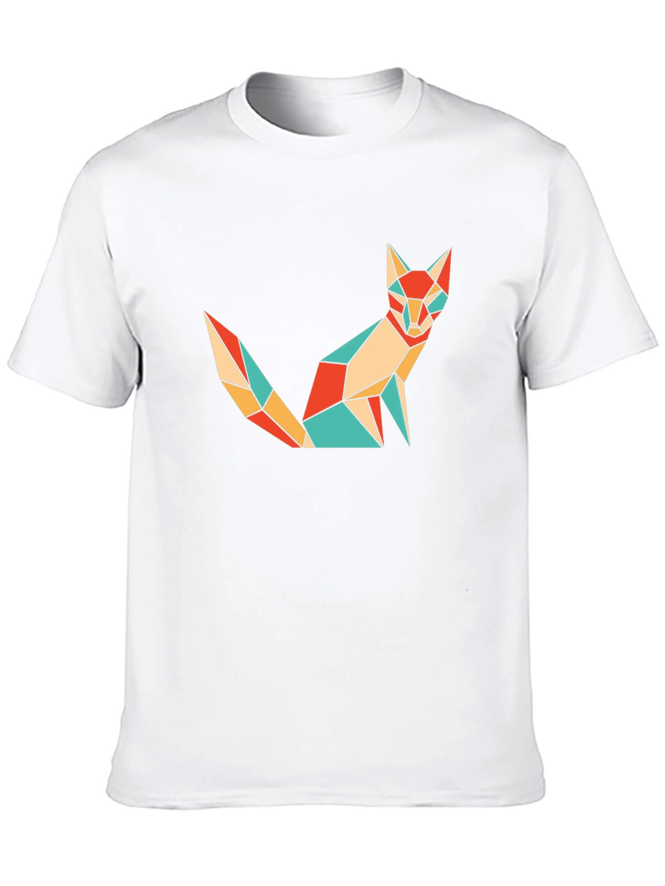Geometric Fox T-Shirt - Modern Art Tee