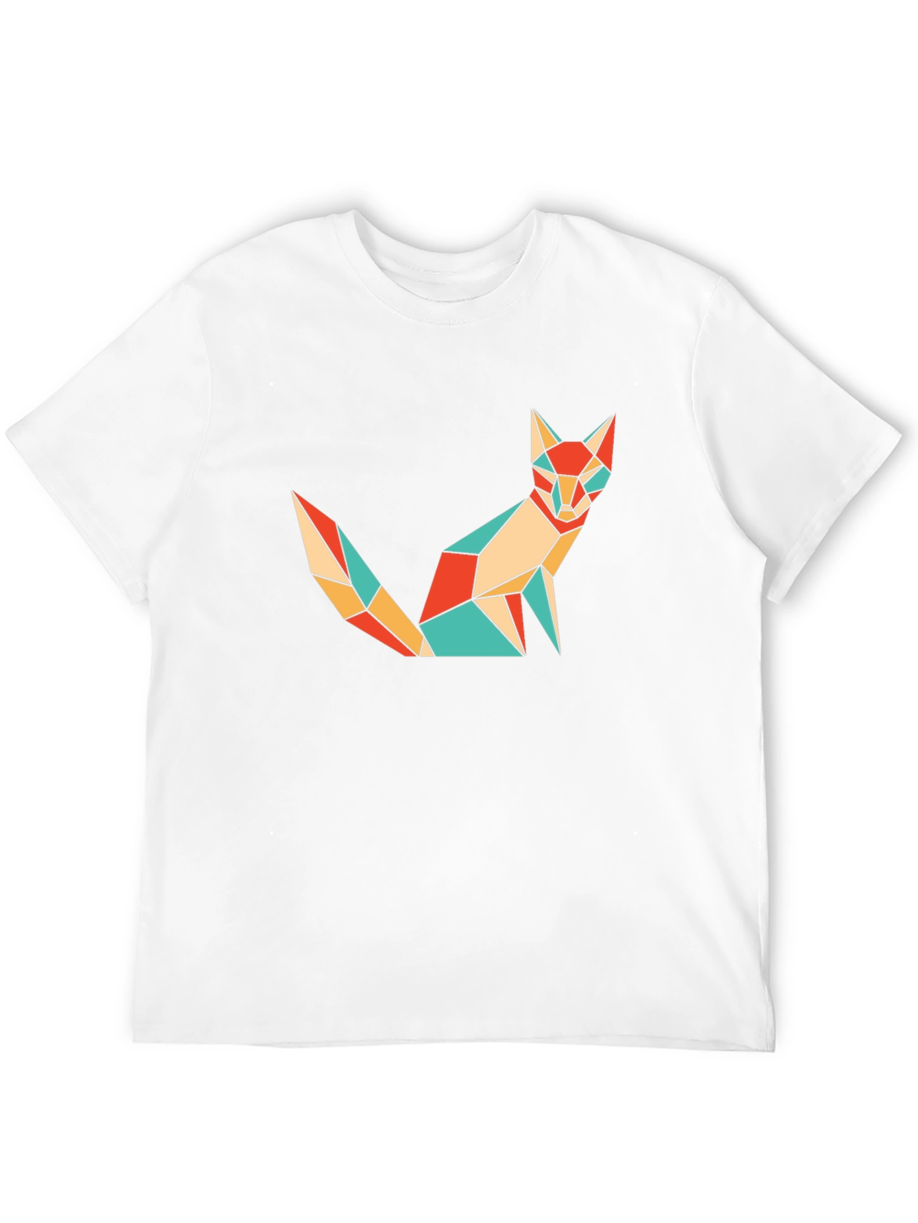 Geometric Fox T-Shirt - Modern Art Tee