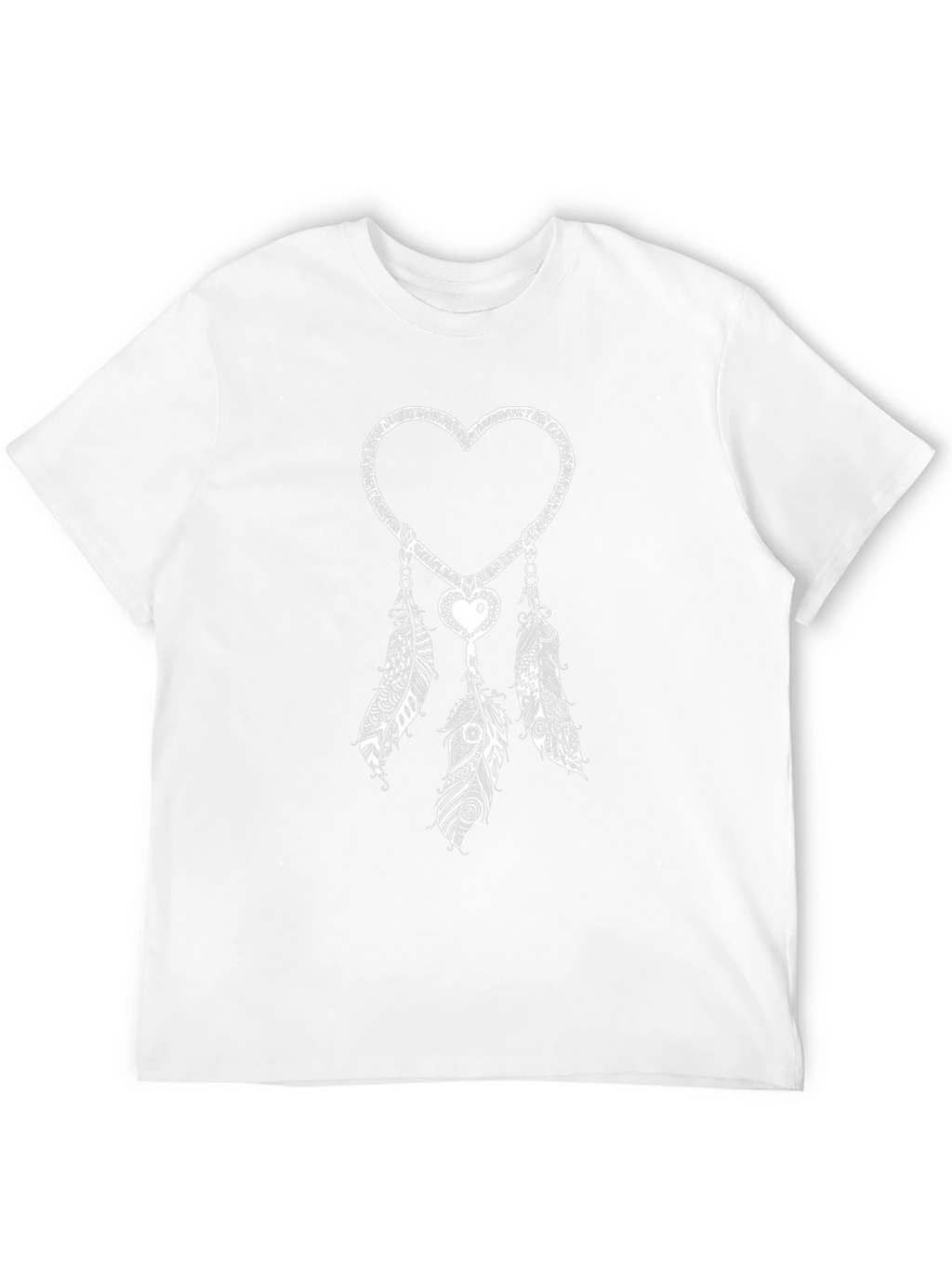Heart Dreamcatcher Graphic Tee - Black