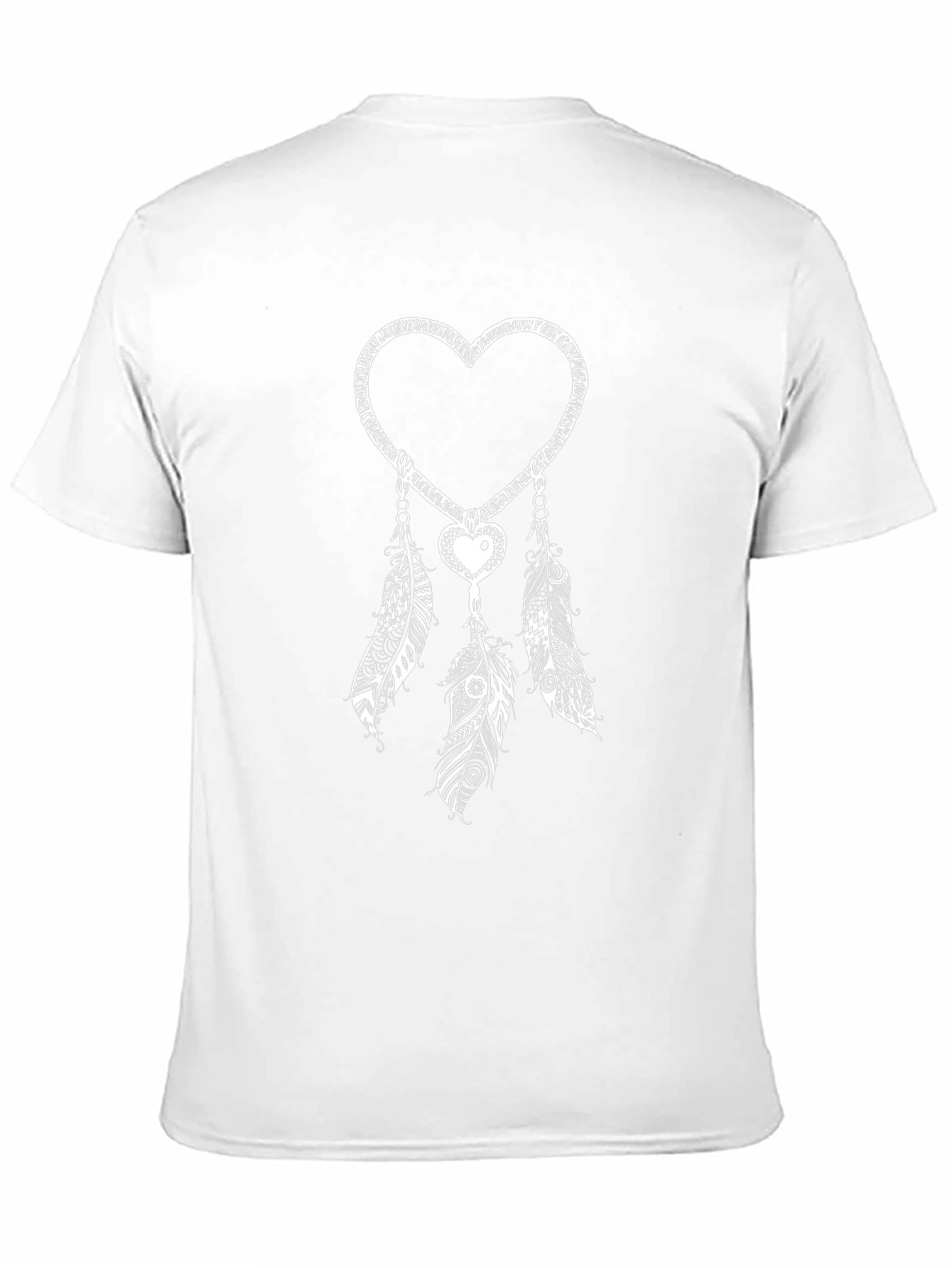 Heart Dreamcatcher Graphic Tee - Black
