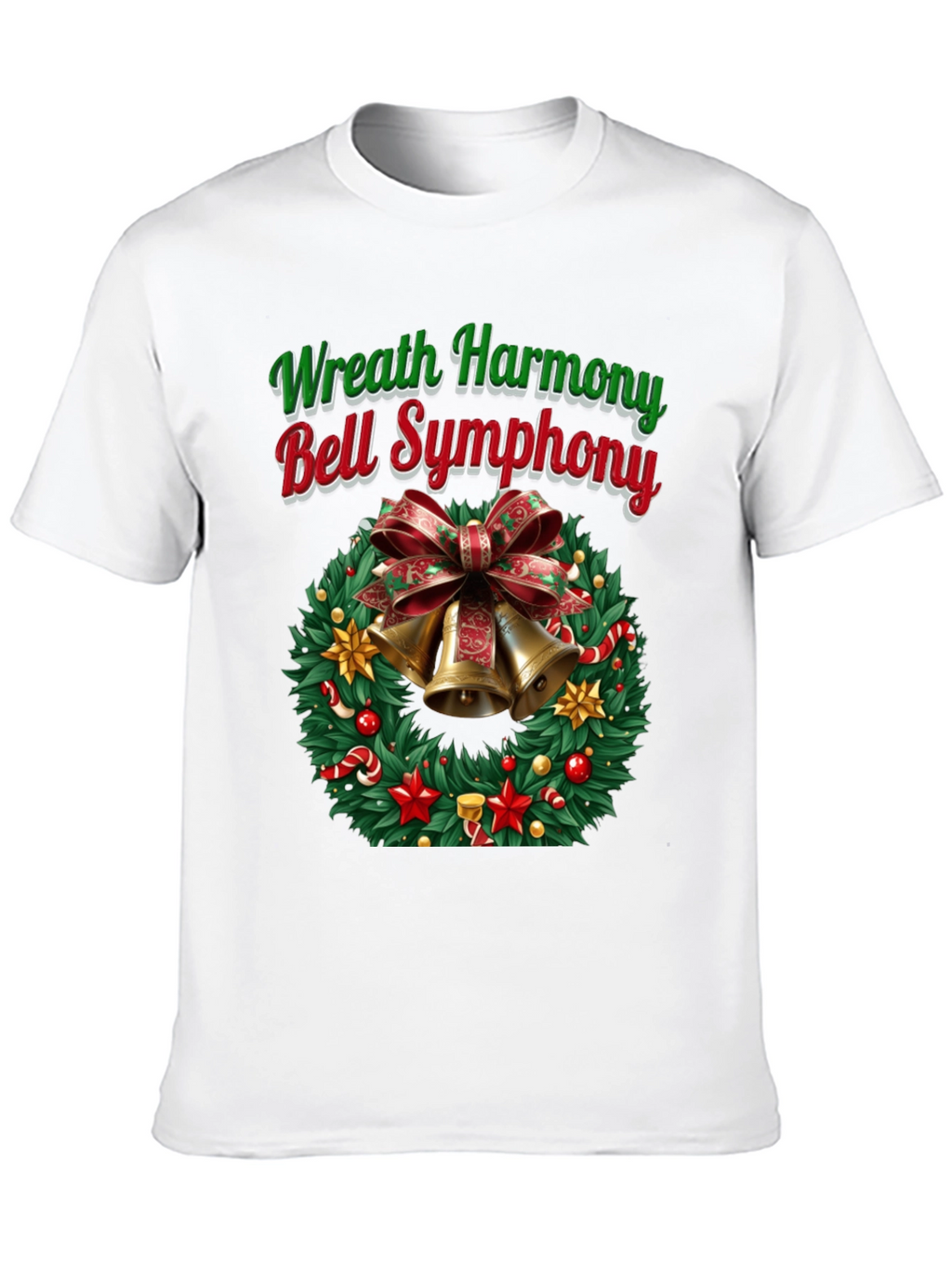 Festive Wreath Harmony Bell Symphony T-Shirt