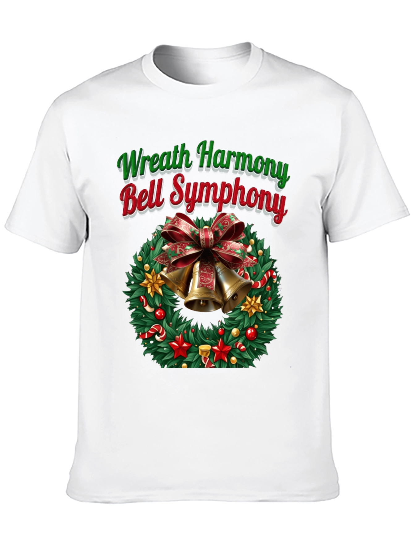 Festive Wreath Harmony Bell Symphony T-Shirt