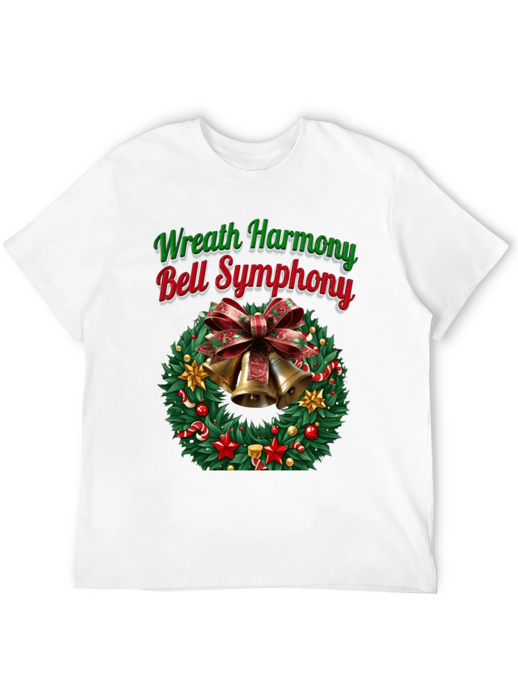 Festive Wreath Harmony Bell Symphony T-Shirt