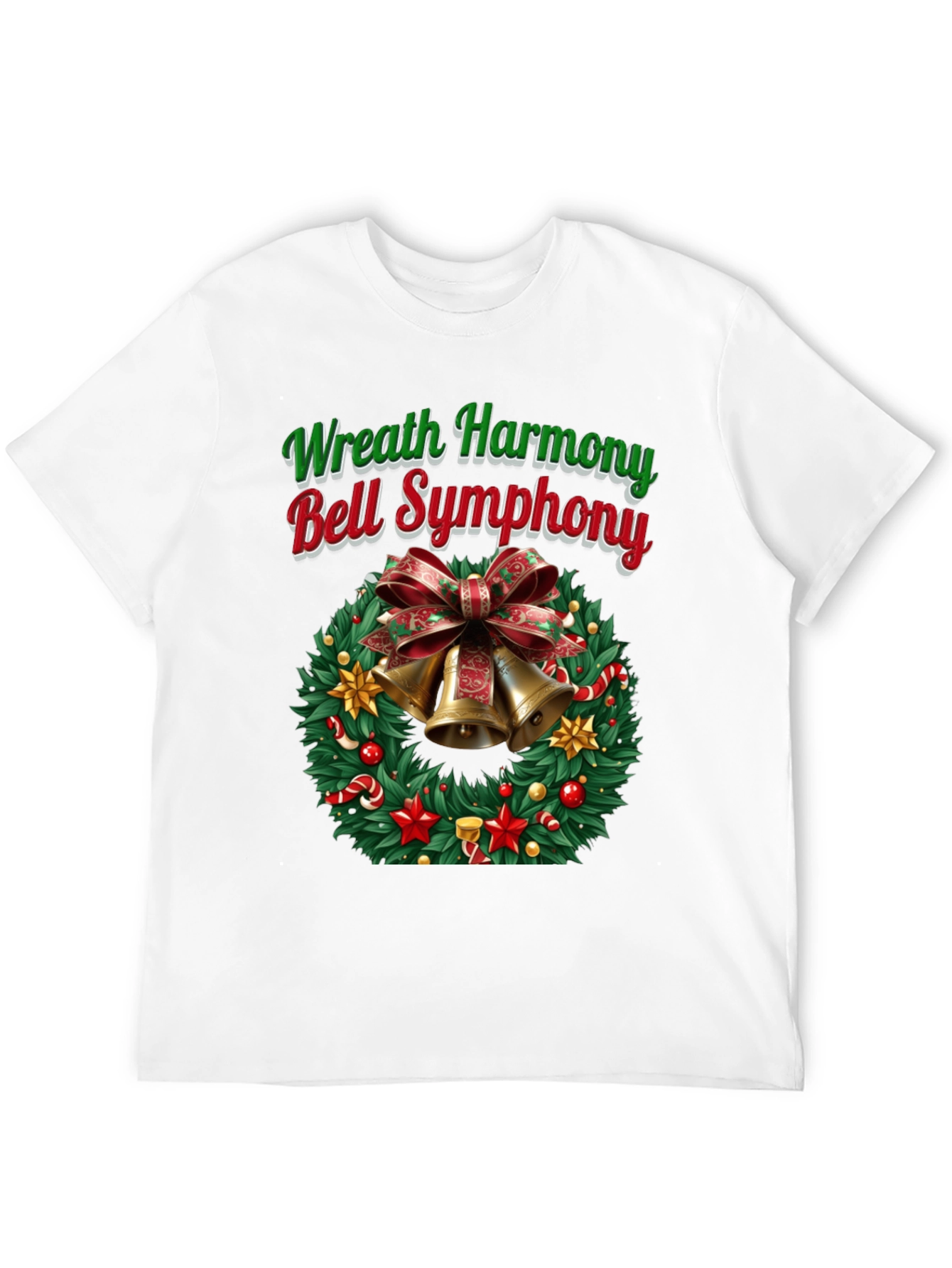 Festive Wreath Harmony Bell Symphony T-Shirt