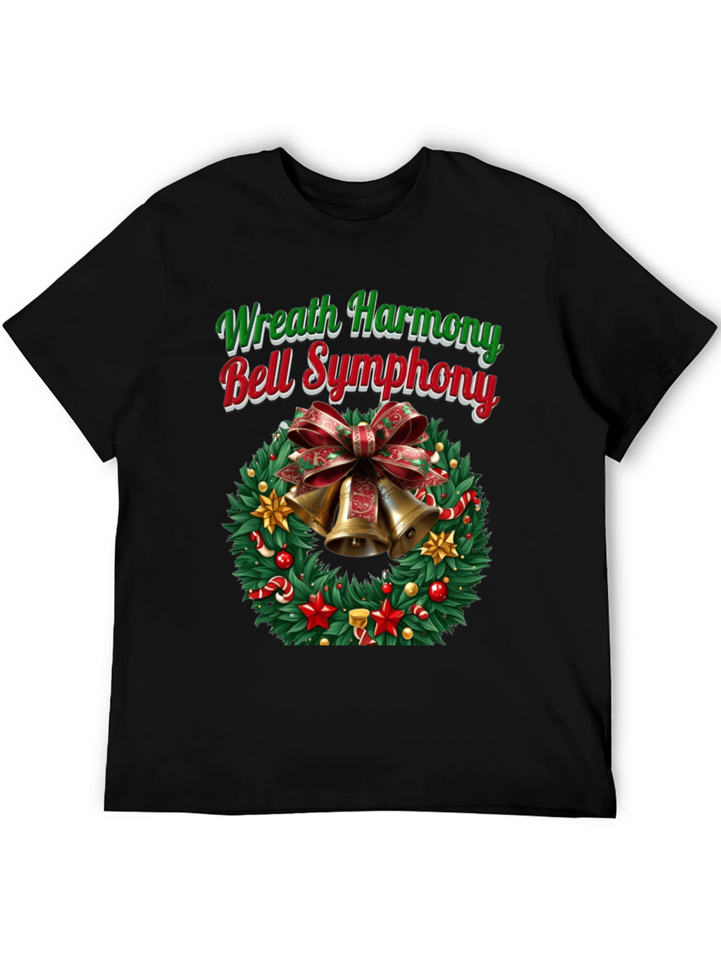 Festive Wreath Harmony Bell Symphony T-Shirt