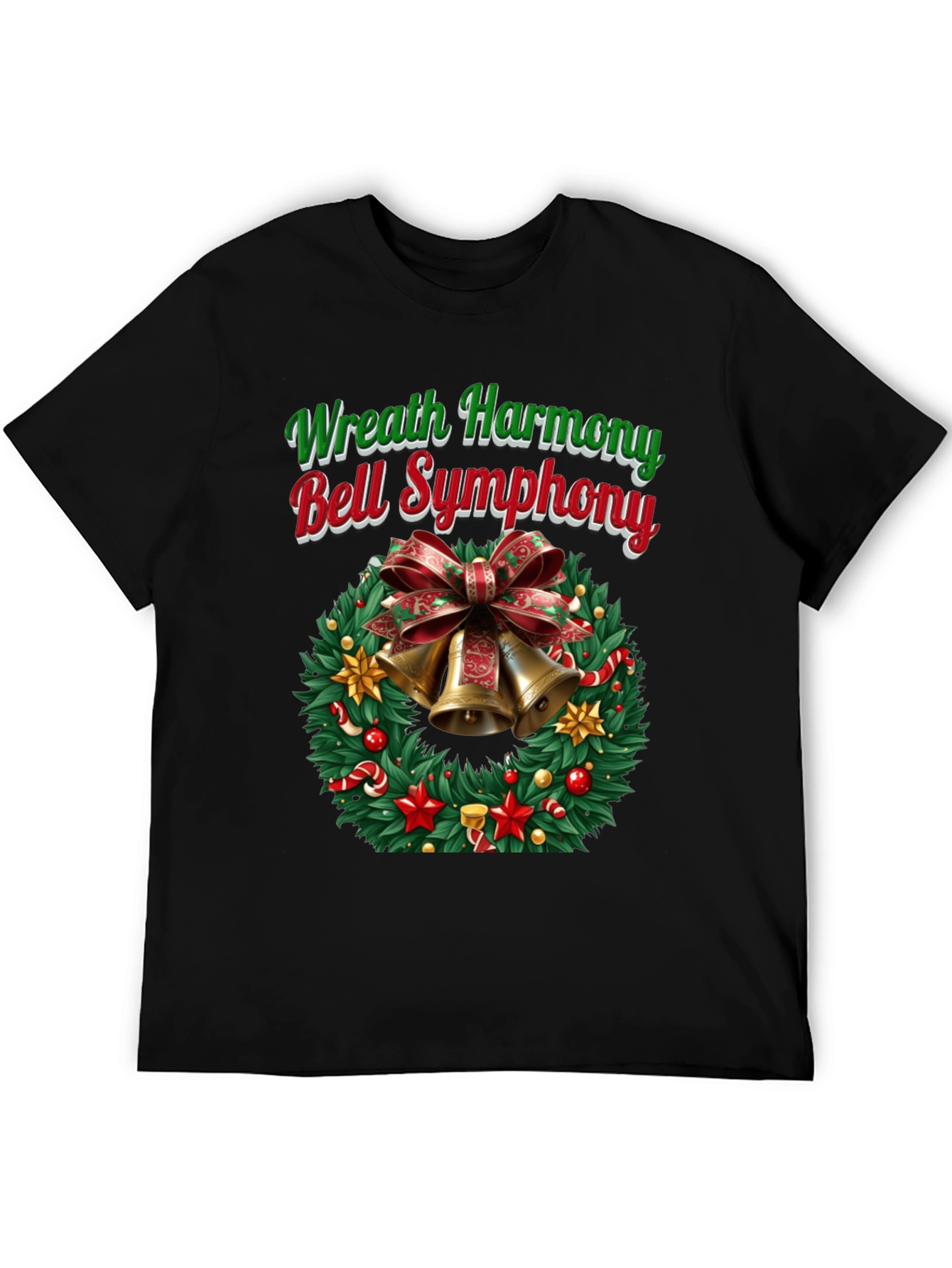 Festive Wreath Harmony Bell Symphony T-Shirt