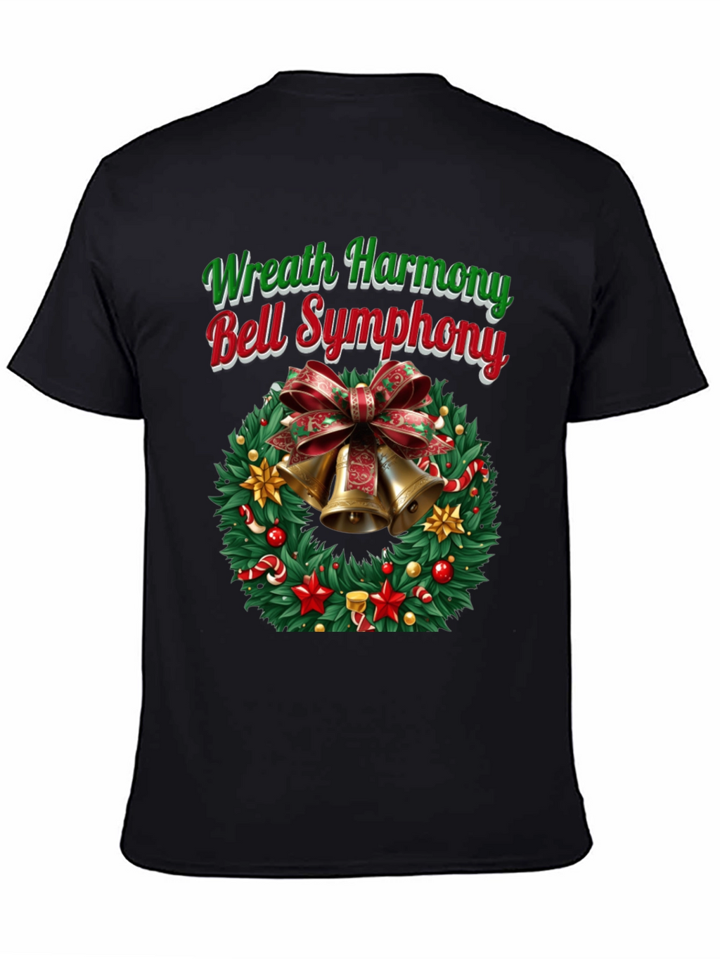 Festive Wreath Harmony Bell Symphony T-Shirt
