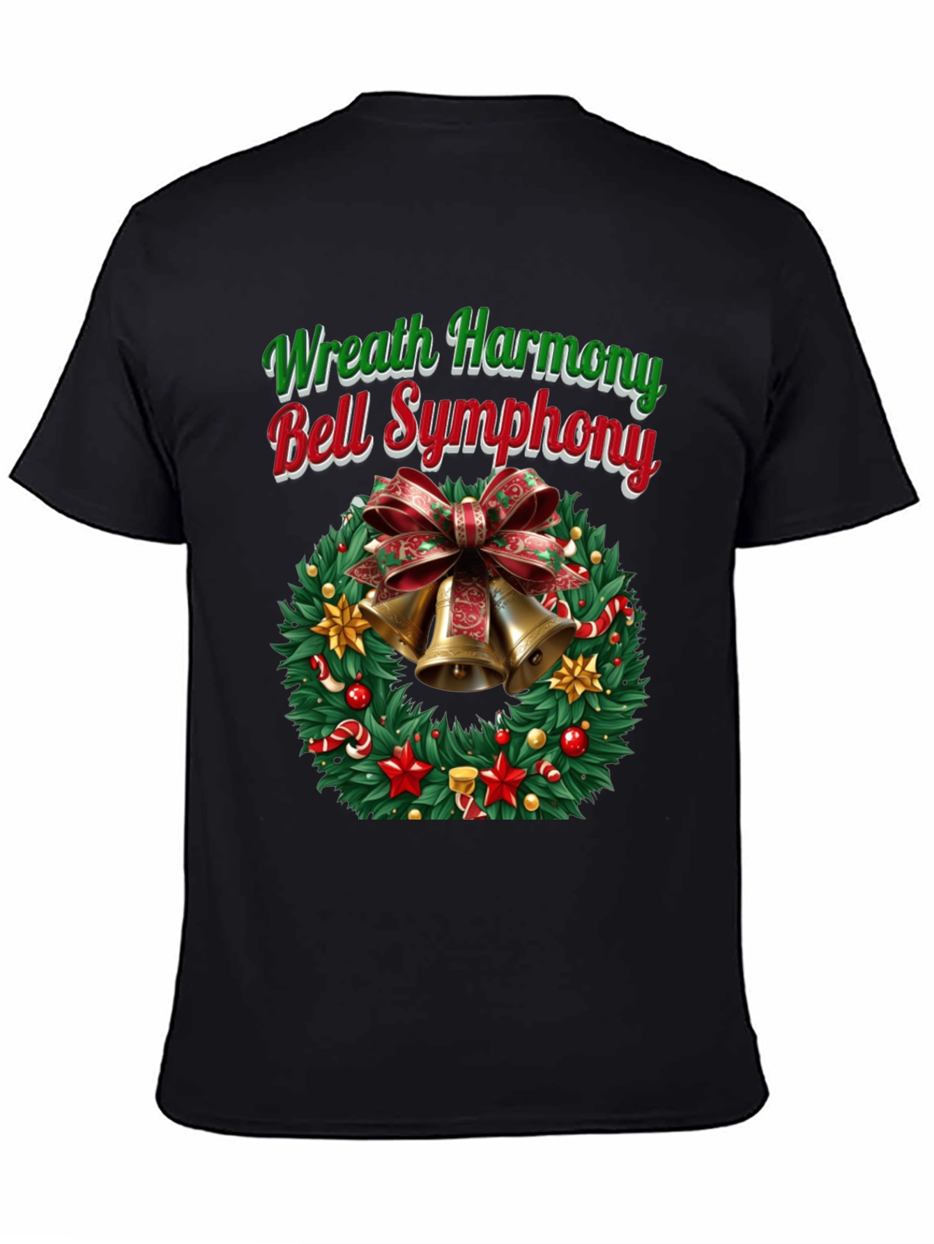 Festive Wreath Harmony Bell Symphony T-Shirt