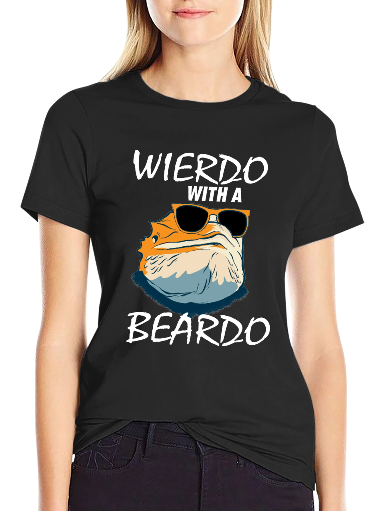 Weirdo with a Beardo T-Shirt - Bearded Dragon Tee