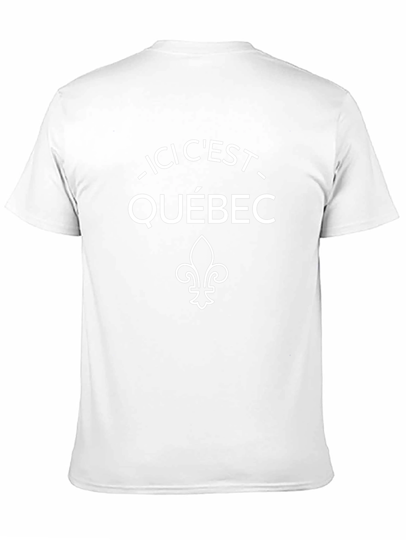 Ici Cest Quebec T-Shirt Fleur-de-lis Black