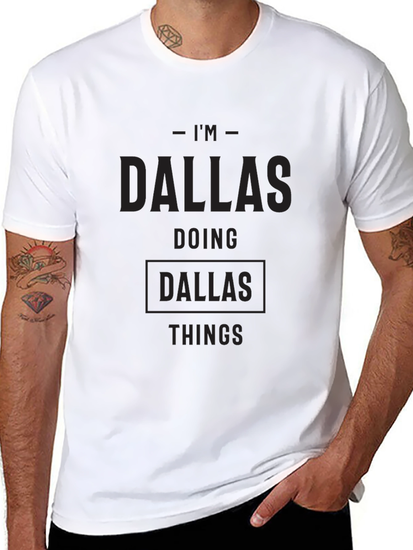 Im Dallas Doing Dallas Things Black T-Shirt