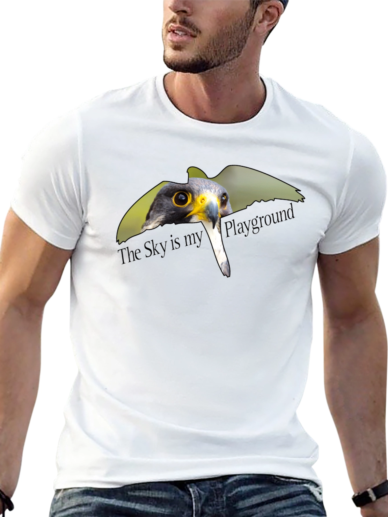 Hawk Graphic Tee: The Sky Is My Playground