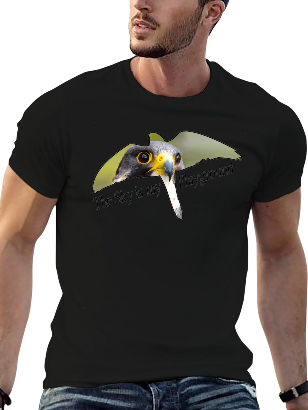 Hawk Graphic Tee: The Sky Is My Playground