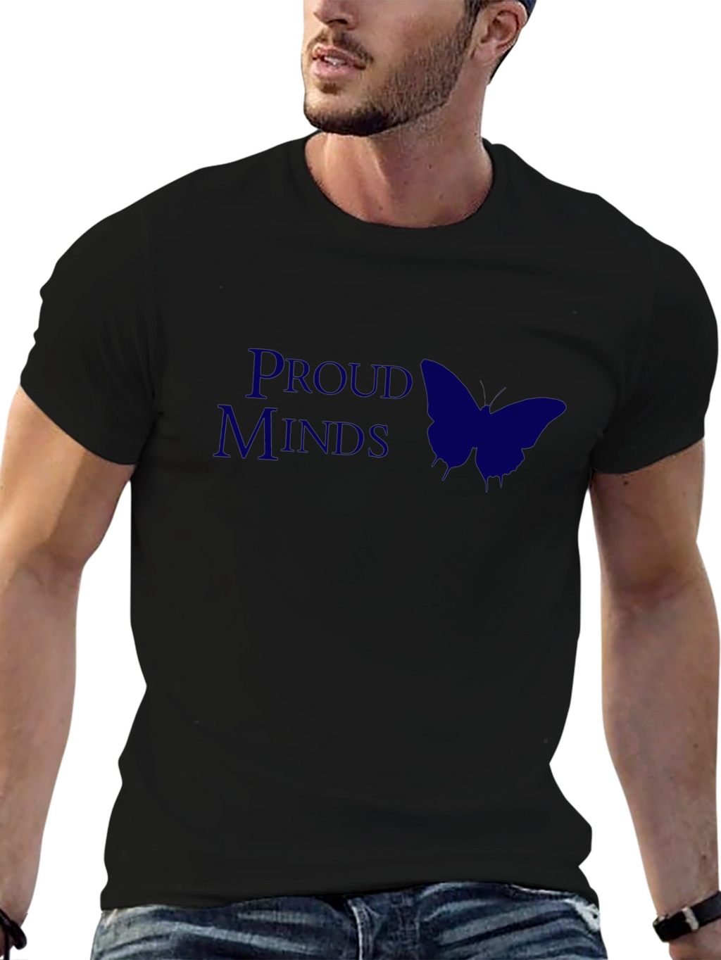 Proud Minds Graphic Tee - Butterfly Design