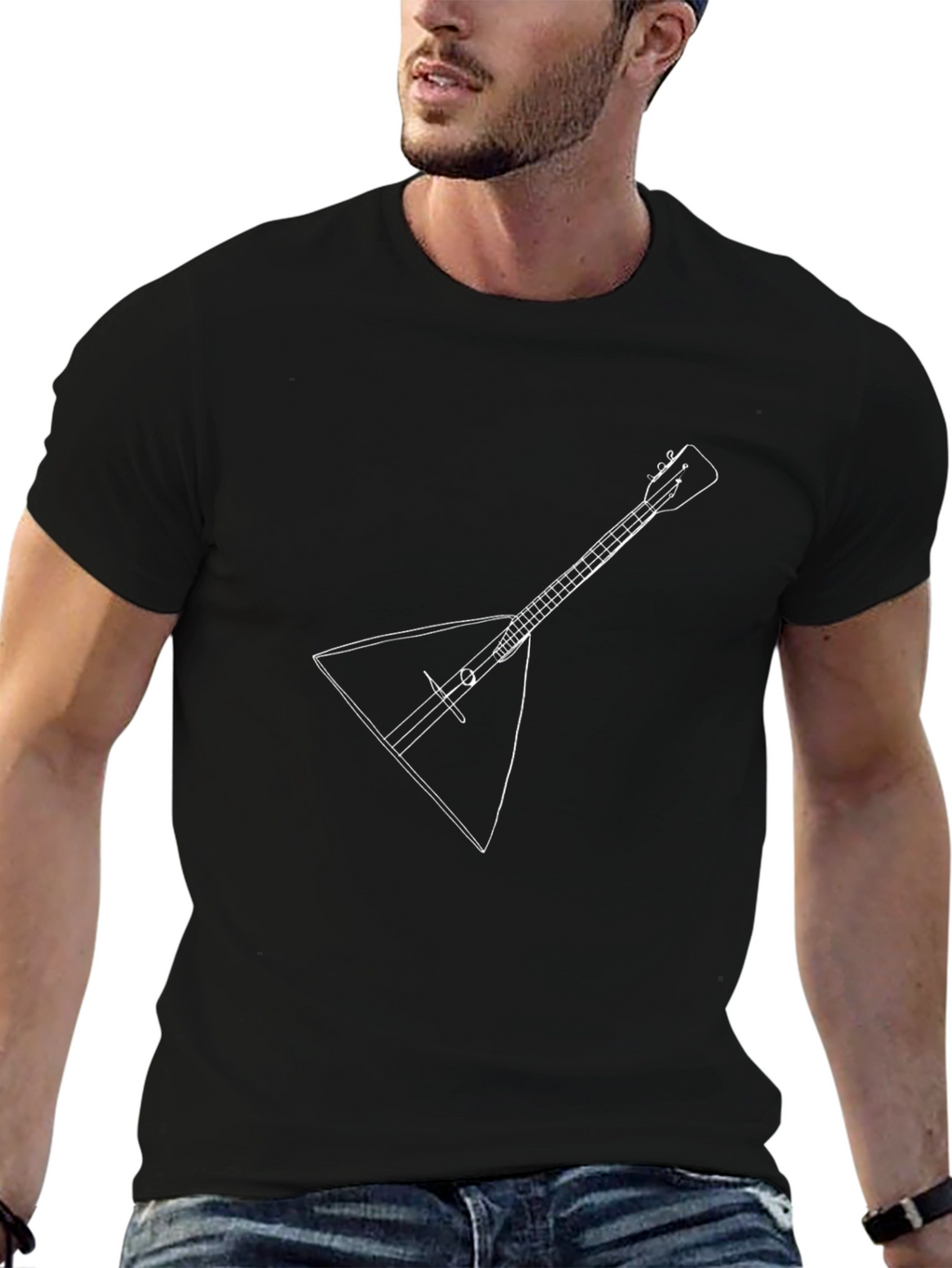Balalaika Graphic Tee - Musicians Novelty T-Shirt