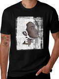 Be Strong Graphic Print Black T-Shirt