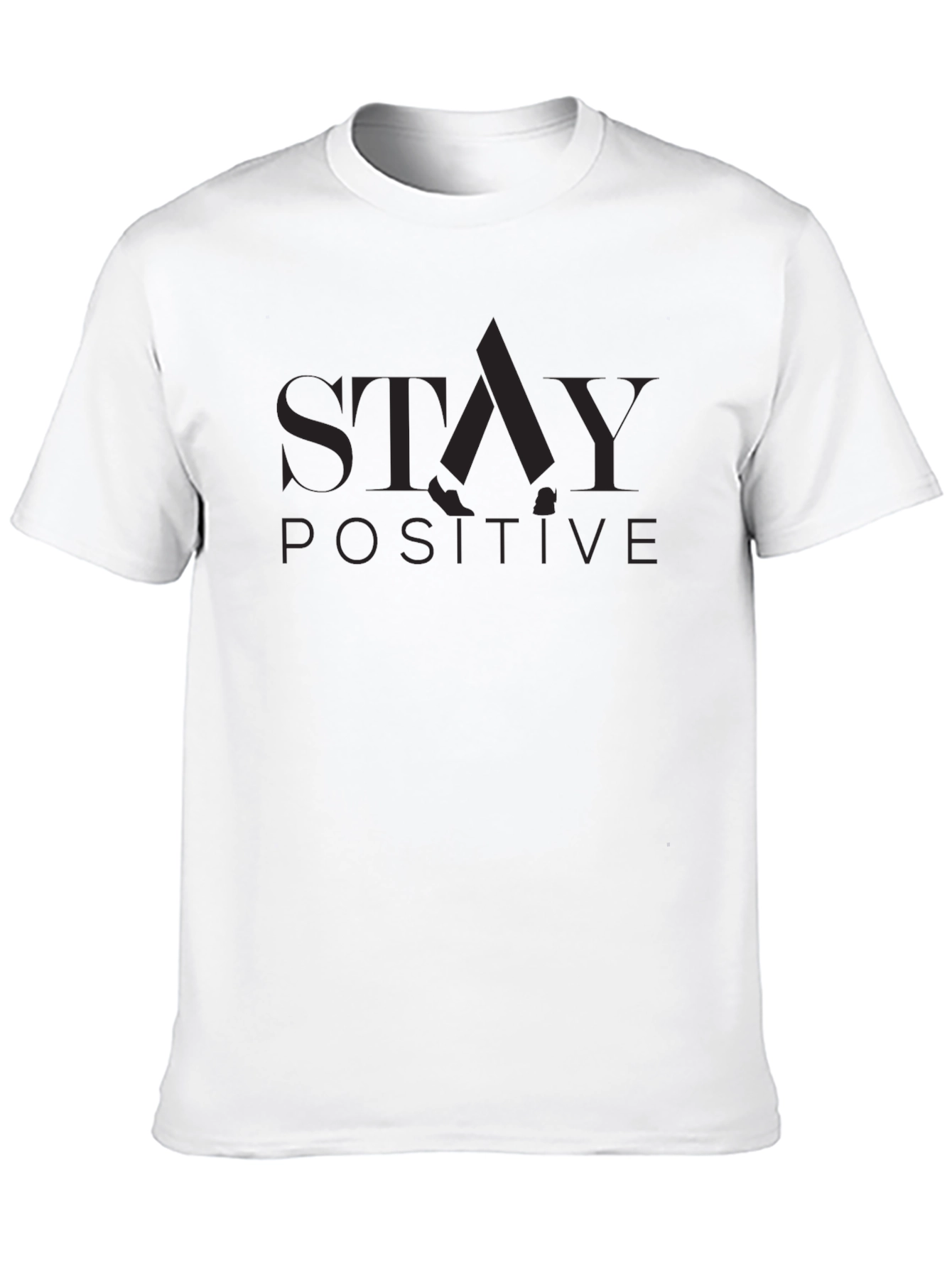 Stay Positive Graphic Tee - Black