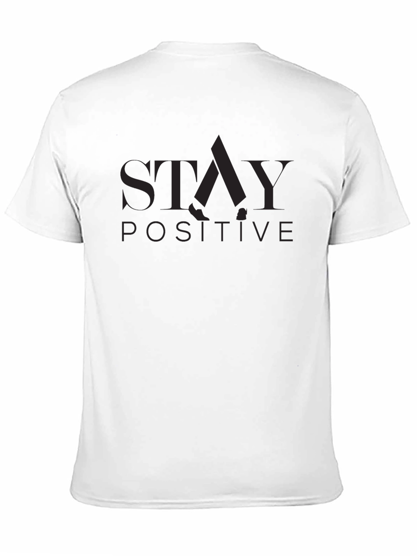 Stay Positive Graphic Tee - Black