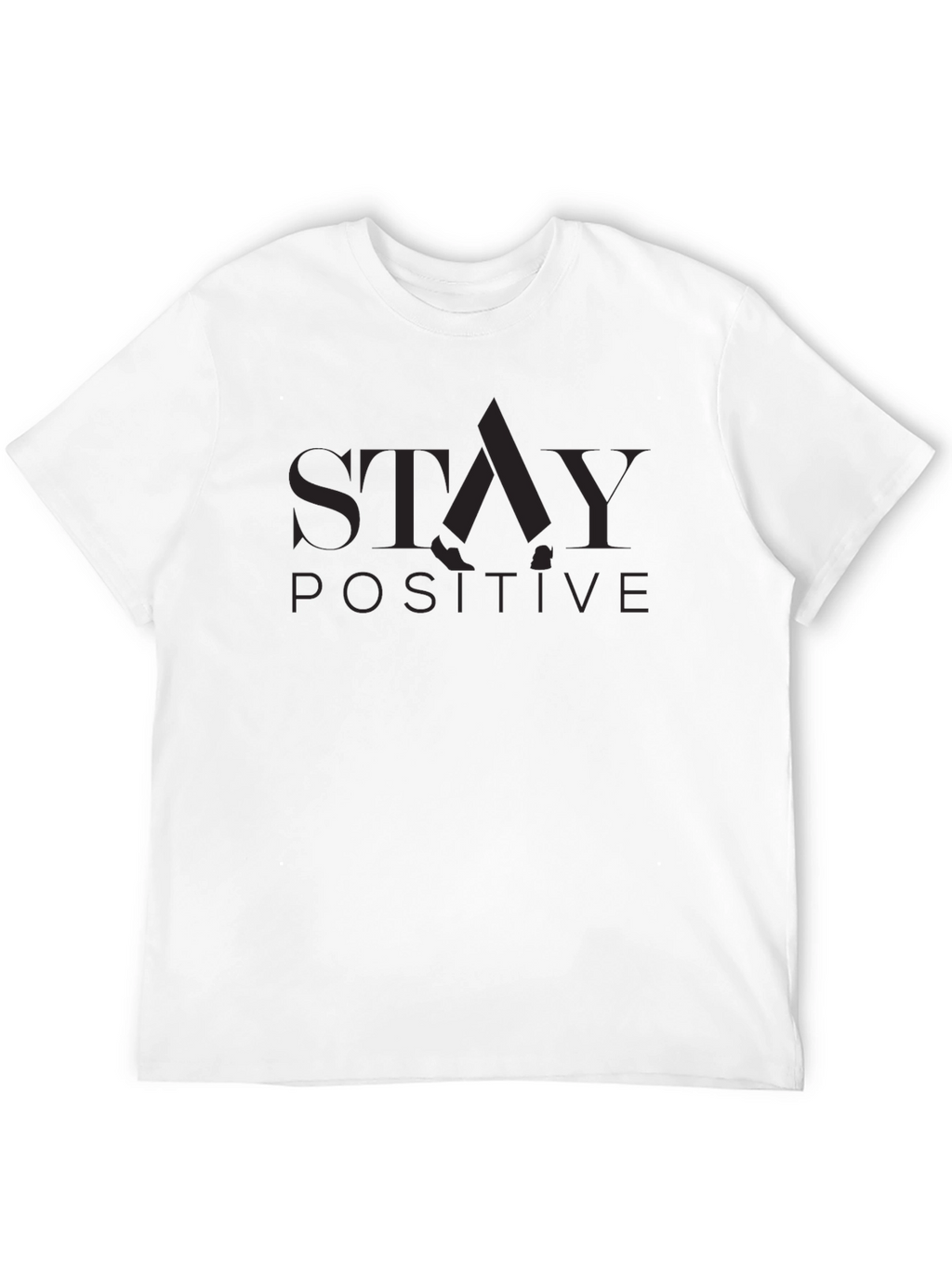 Stay Positive Graphic Tee - Black