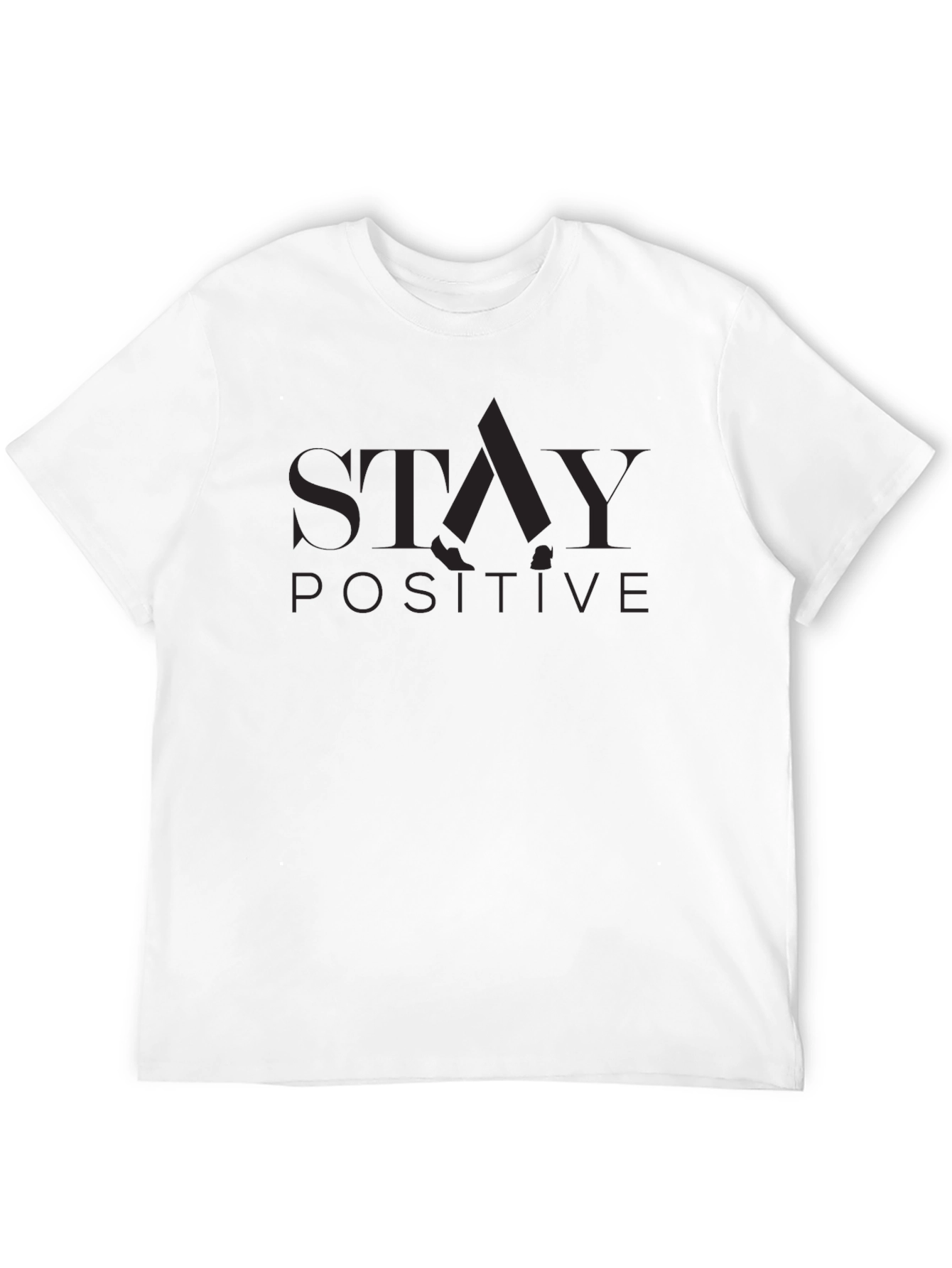 Stay Positive Graphic Tee - Black