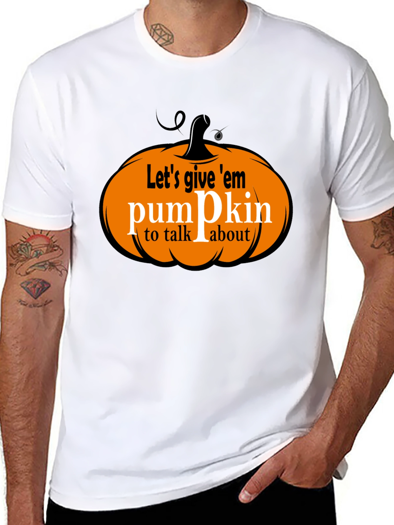Lets Give Em Pumpkin to Talk About T-Shirt