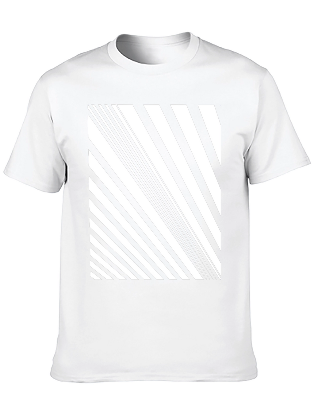 Stripped Graphic Tee - Modern Pattern