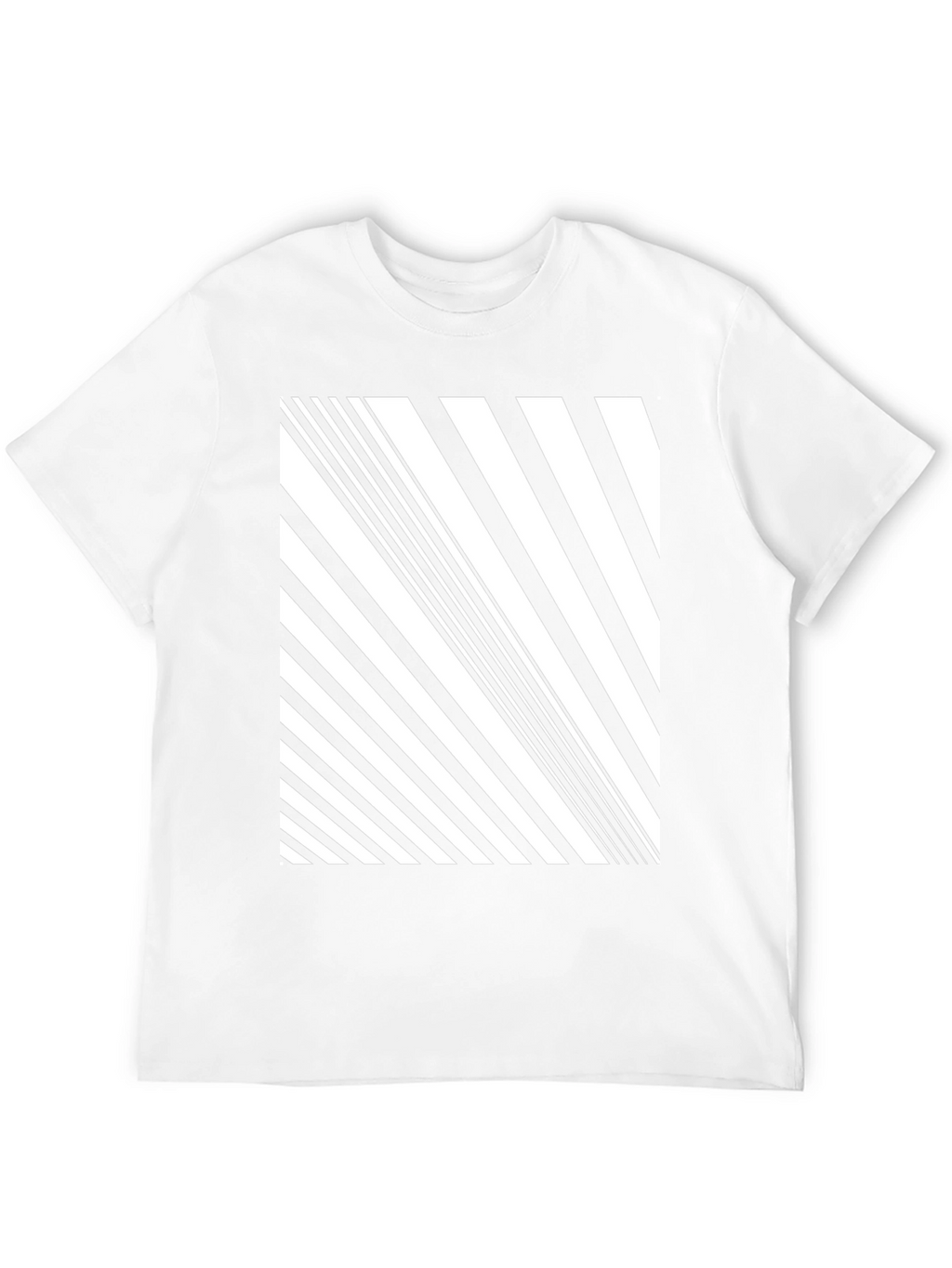 Stripped Graphic Tee - Modern Pattern
